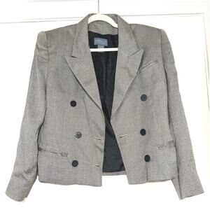 Vintage Women’s Haberdas•Her Blazer Black & White Size 9/10